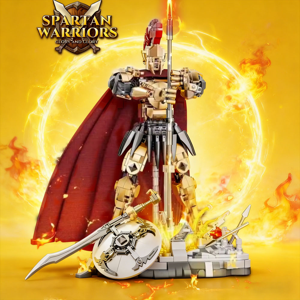 Collectible & Vintage Dolls For Halloween - 878pcs Warrior Fighter Building Kit, Creative