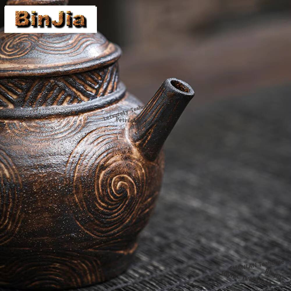 Japanese Old Rock Mud Teapot V - Vintage Collectible Accessories recension och pris